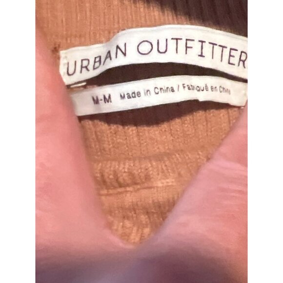 Urban Outfitters‎ Sweet Dreams Ribbed Turtleneck Sweater M Camel Tan Color - Picture 7 of 9